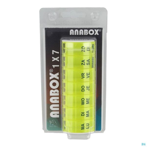 Anabox Pilulier Semaine Jaune