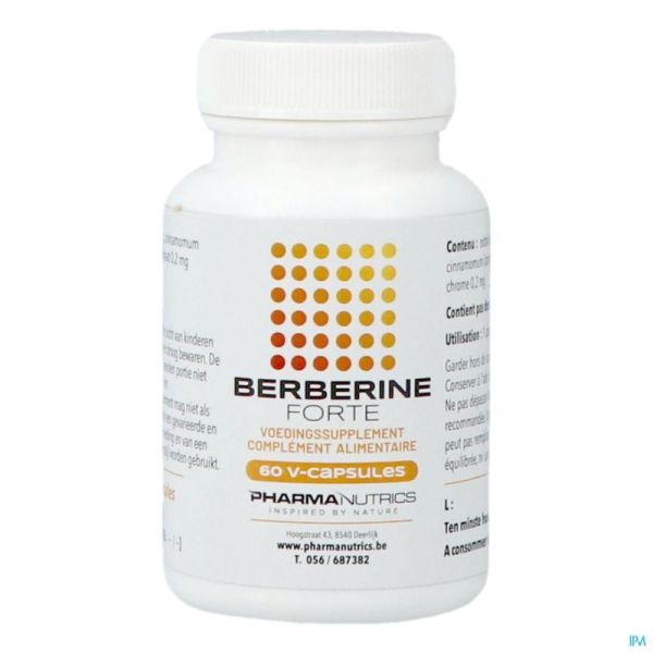 Berberine Forte V-gélules 60 Pharmanutrics