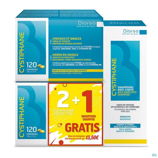 Cystiphane Biorga Comp2x120+sh A/ch.200ml Nf Promo