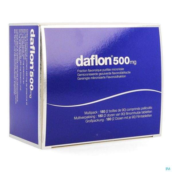 Daflon 500mg Comprimés Pell 180