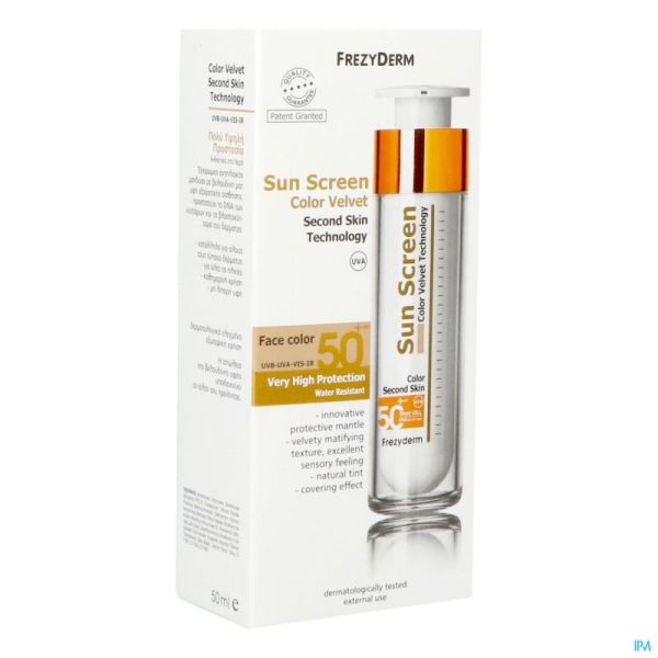 Frezyderm Sunscreen Velvet Color Face Spf50+50ml