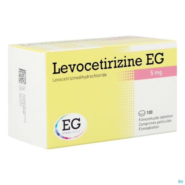 Levocetirizine E.g. 100 Comprimés 5 Mg