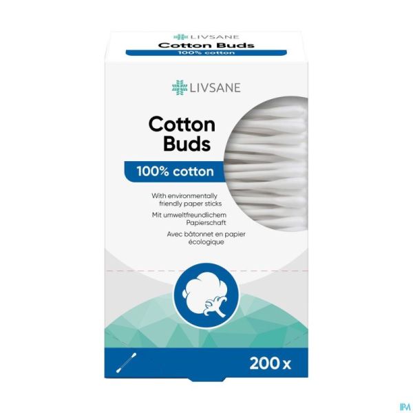Livsane Coton-tiges 200