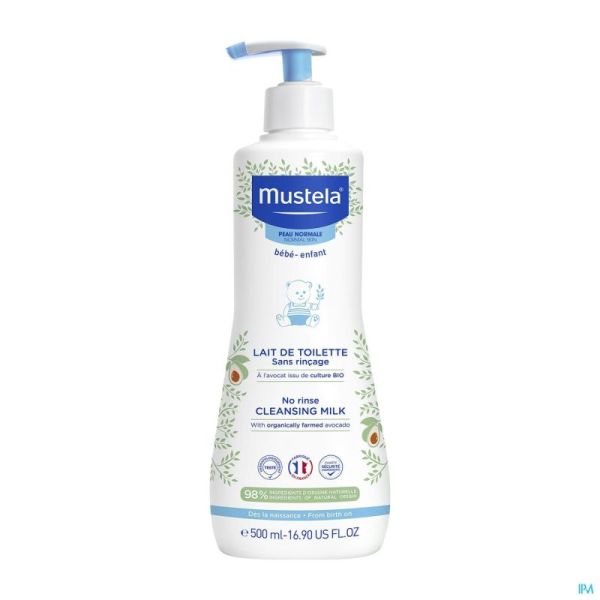 Mustela Peaux Normales Lait Toilette S/rincage 500ml