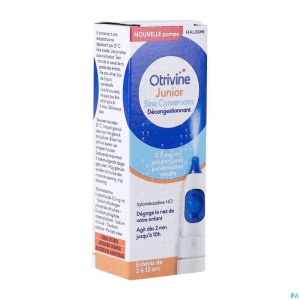 Otrivine Junior Decongestionnant Spray 0,5mg/ml 10ml