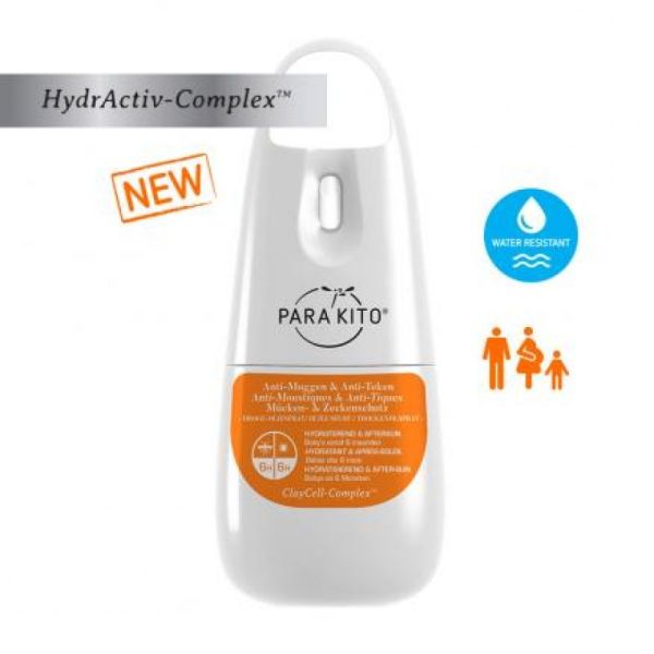 Para'kito Spray Huile Sèche Anti Moustiques et Hydratante Après-soleil 75ml