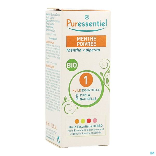 Puressentiel Menthe Poivrée Hle Essentielle Bio 30ml