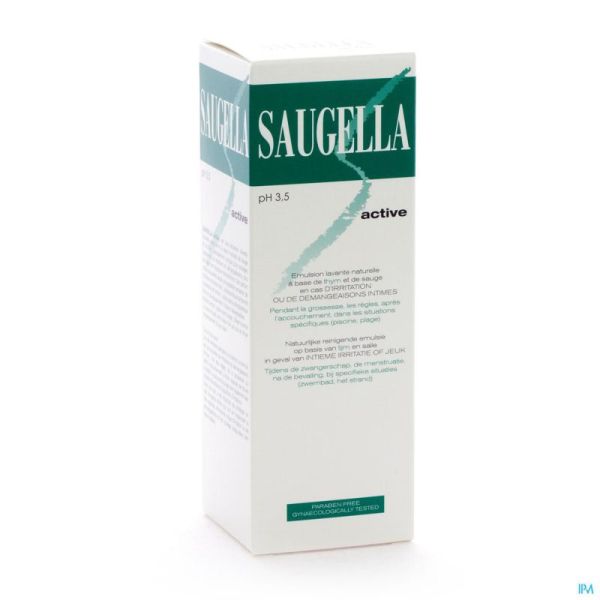 Saugella Active Emulsion Nettoyant Ss 250 Ml