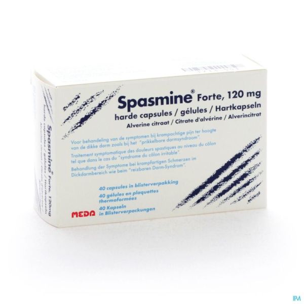 Spasmine Forte 40 Gélules 120 Mg