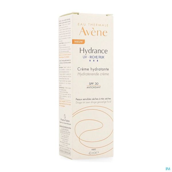 Avène Hydrance Uv Riche Crème Hydratante 40ml