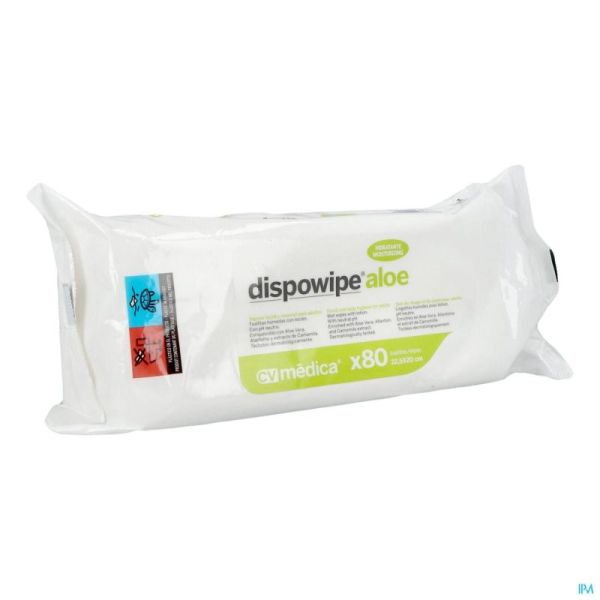 Dispowipe Aloe Vera Ling. Nettoyant Hum. Mains/peau 80