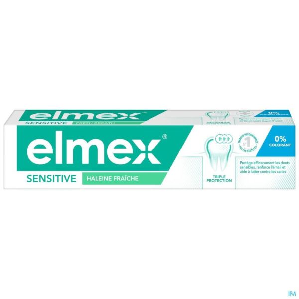 Elmex Sensitive Nettoyant. Fraich. Dentifrice Tube 75ml