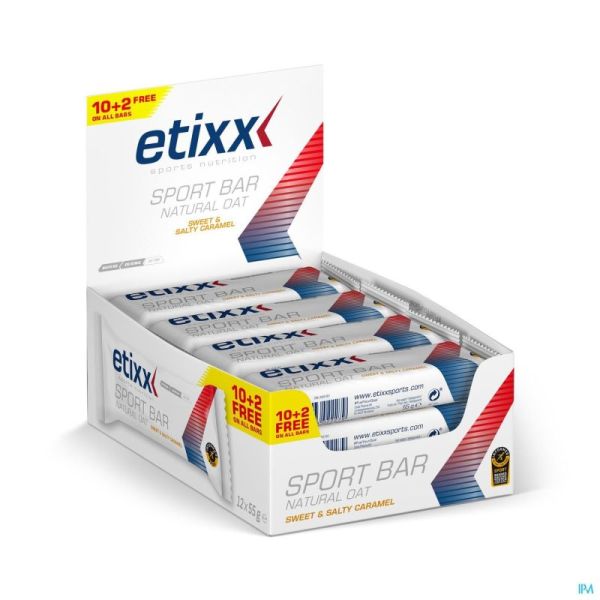 Etixx Oat Bar Sweet & Salty 12x55 Gr