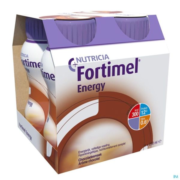 Fortimel Energy Chocolat 200 Ml 4 Pièces