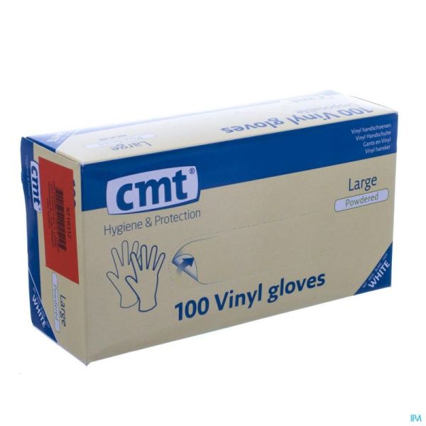 Gants Cmt Vinyl Blanc Gm 100 Pièces