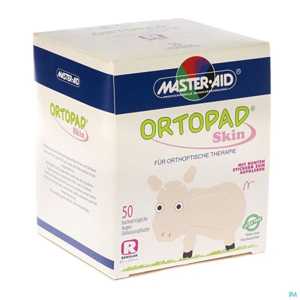 Ortopad Skin Regular Compresses Oculaires 50 Pièces