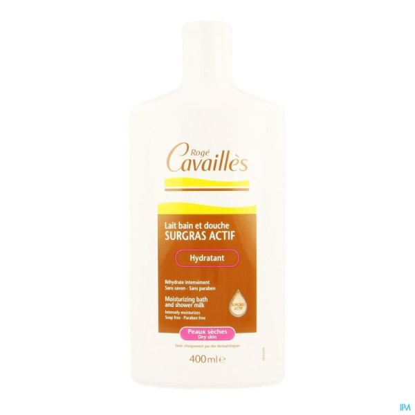 Roge Cavailles Lait Bain-douche Peaux Sèches 400ml