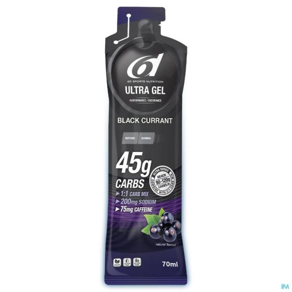 6d Ultra Gel + Caffeine Blackcurrant 6x70ml