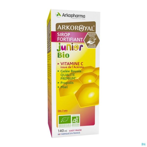 Arkoroyal Sirop Fortifiant Junior Bio Flacon 140ml