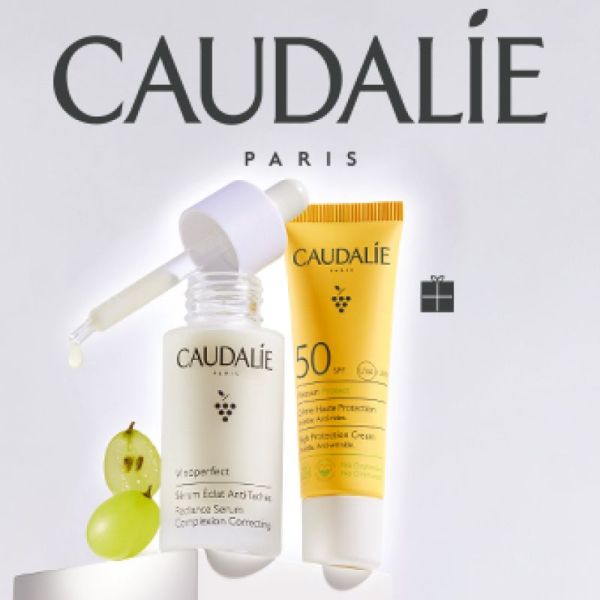 Caudalie Sérum Vinoperfect 30ml + 1 Crème Solaire Vinosun 50 Gratuite Prix Permanent