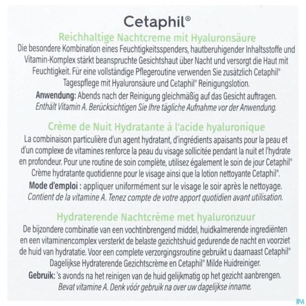Cetaphil Rich Hydrating Night Cream 48 Gr