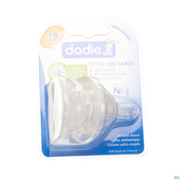 Dodie Tétine Evol+ Debit 4 +6m 2 Pièce