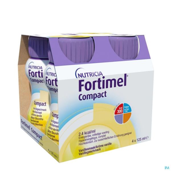 Fortimel Compact Vanille 125 Ml 4 Pièces