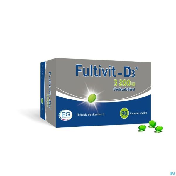 Fultivit-D3 EG 3200Ui Gélules Molles 90