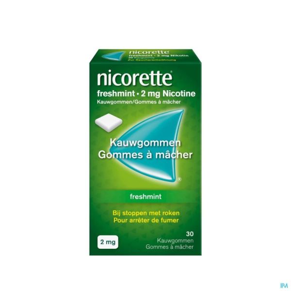 Nicorette Chewing-gum Freshmint 30 Comprimés
