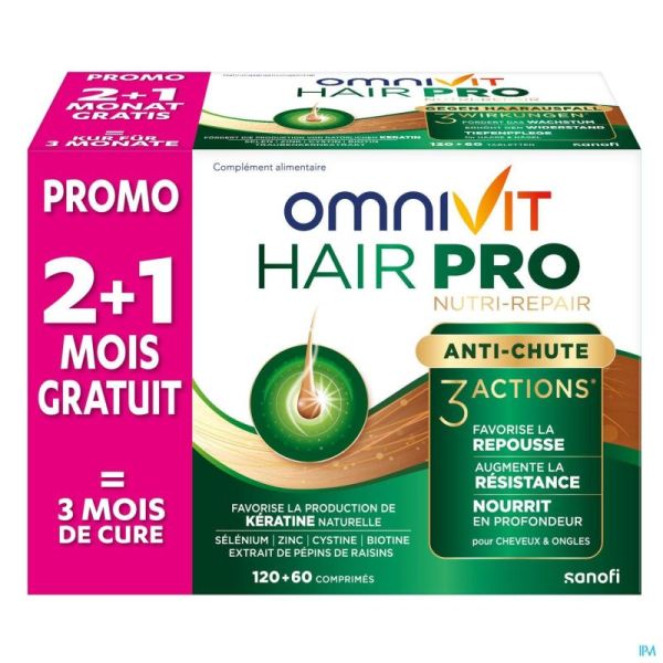 Omnivit Hair Pro Nutri Repair Comprimés 180