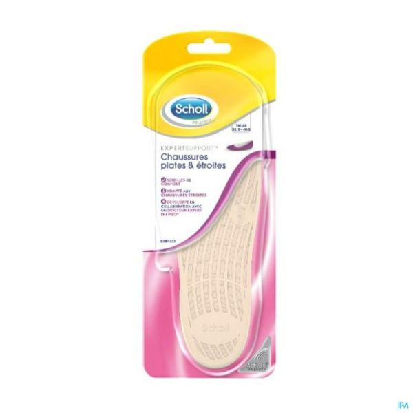 Scholl Semelles pour Chaussures Plates & Etroites 1 Paire