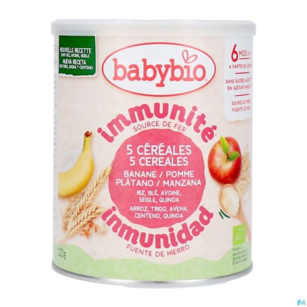 Babybio Cereales 2 Fruits 220g