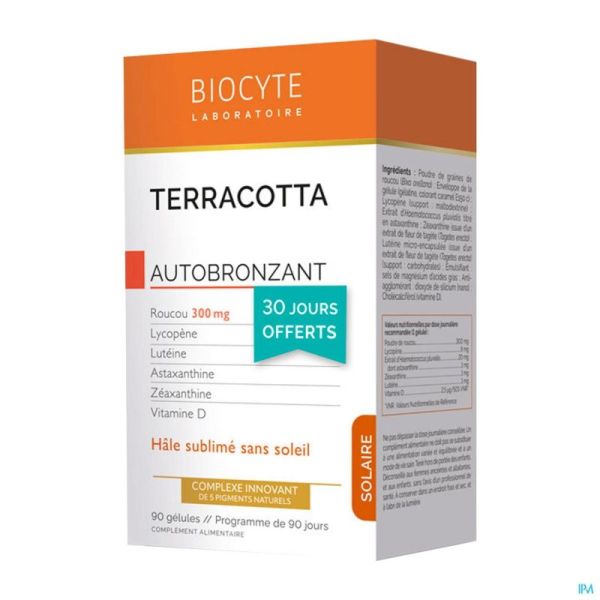 Biocyte Terracotta Autobronzant Comprimés 90