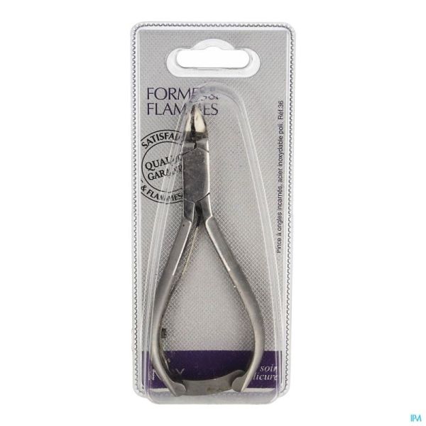 Formes&flammes 36 Pince Ongles Incarnes Inox