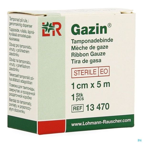 Gazin Mèche de Gaze Sterile Rouleau 1cmx5m