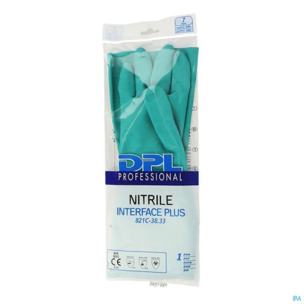 Nitrile interface plus gants m    1paire