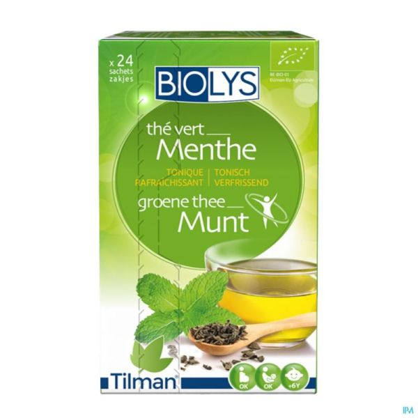 Biolys Thé Vert Menthe 24 Infusettes