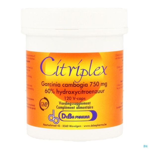 Citriplex V-gélules 120x750mg Deba