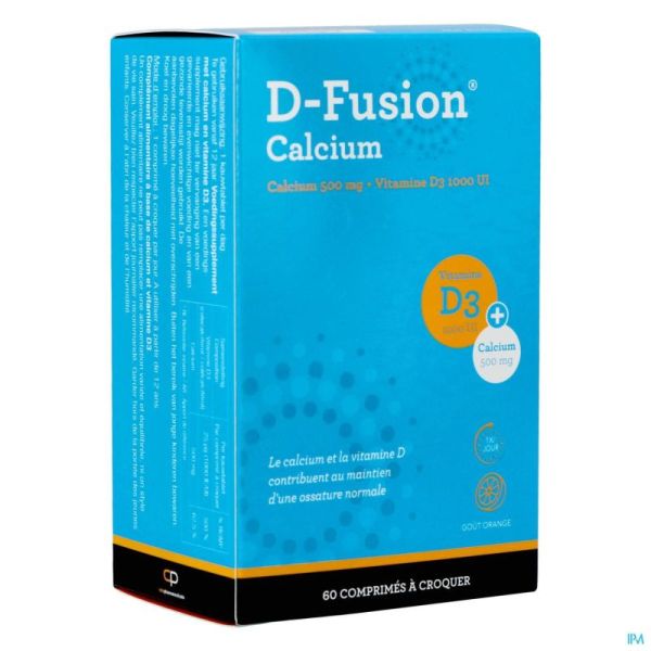 D-fusion Calcium 500/1000 Comprimés Croq 60
