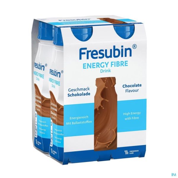 Fresubin Energy Fibre Drink Chocolat 4x200 Ml