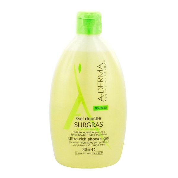 Gel douche surgras à l'avoine Rhealba 500ml