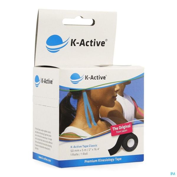 Naqi K Active Tape Classic Noir 50mmx5m