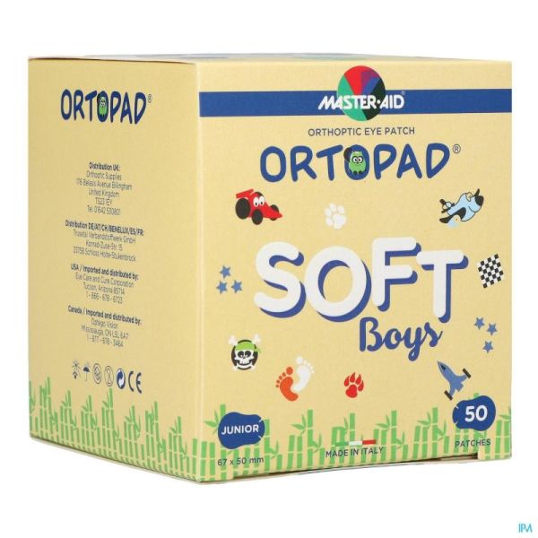 Ortopad Boys Soft Junior Compresses Oculaires 50 Pièces