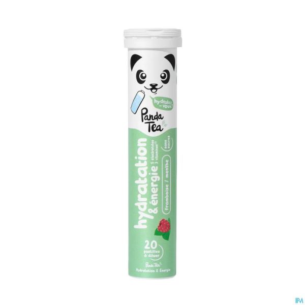 Panda Tea Hydratation Framboise - Menthe Comprimés Effervescents 20