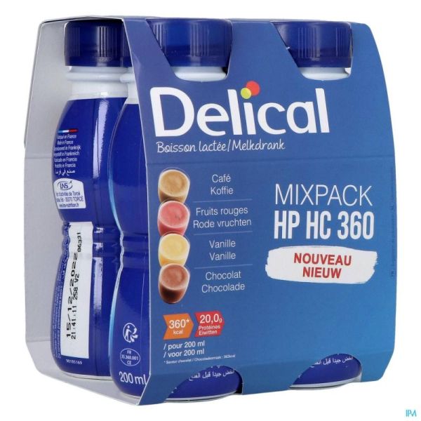 Delical Boisson Lactée HP HC Sans Sucres Vanille