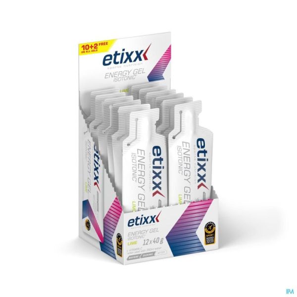 Etixx Energy Gel Lime 12x40 Gr