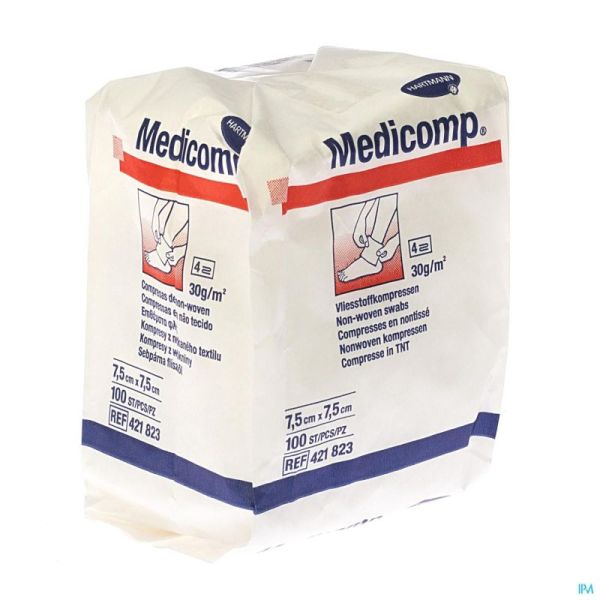 Hartmann Medicomp Nst 7,5x7,5 4pl 100 Pièces