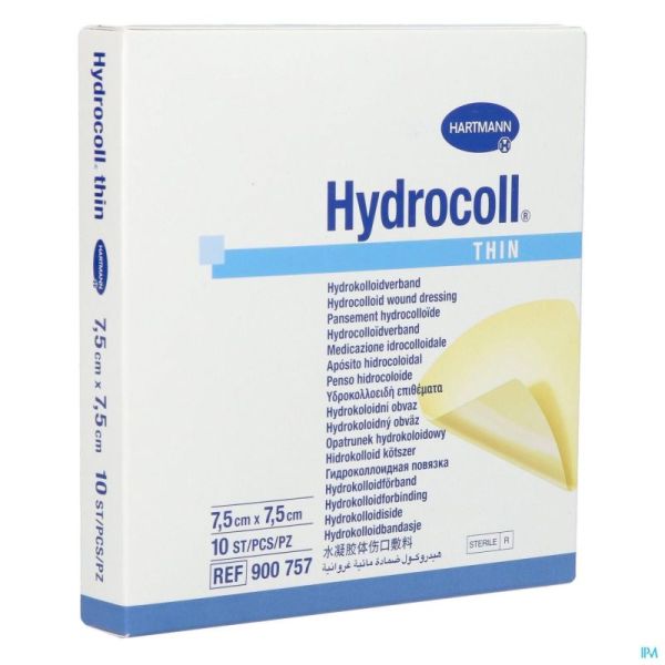 Hydrocoll Thin 7,5x 7,5cm 10 9007571