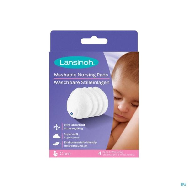 Lansinoh Coussinets Allaitement Lavables 4