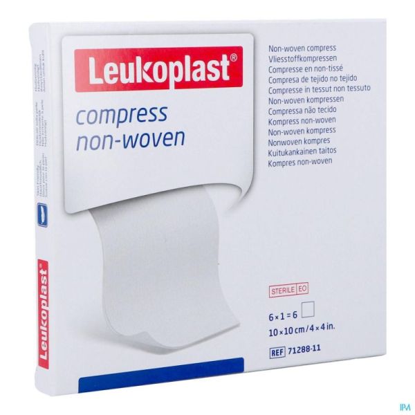 Leukoplast Compress N/woven St. 10cmx10cm 6